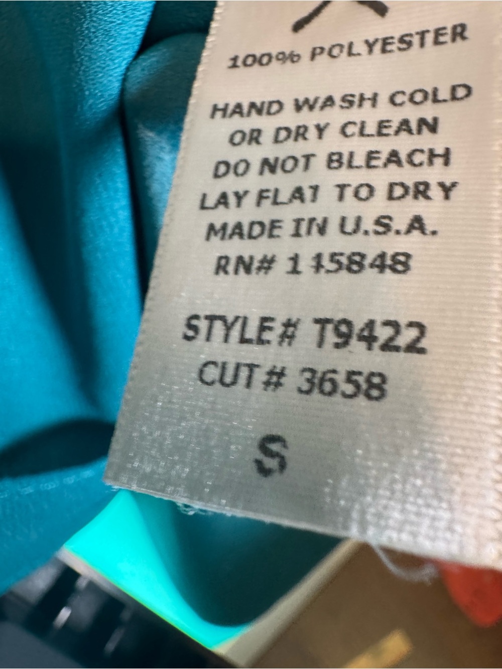 Everly Teal Keyhole Long Sleeve Top - Picture 7 of 11